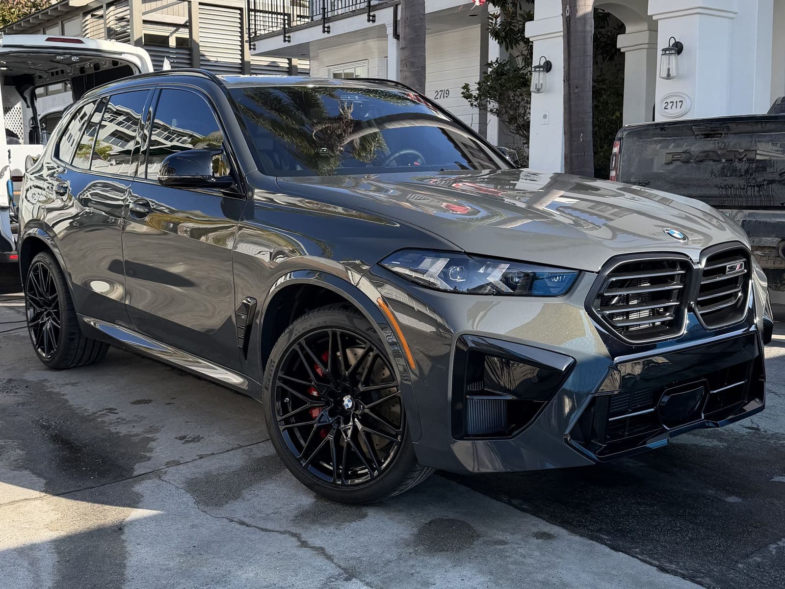 Freshly detailed BMW X5 M, exterior finished to a showroom shine