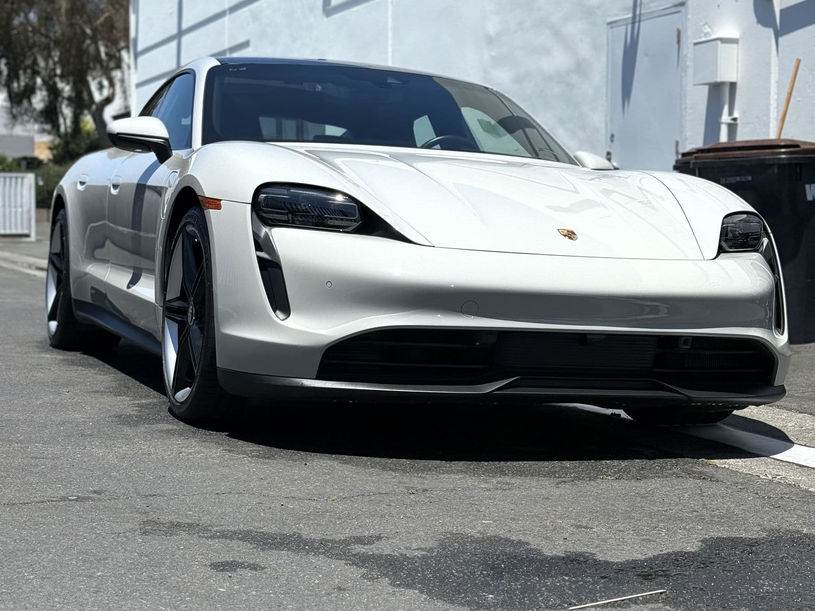Porsche Taycan exterior with a fresh, glossy finish