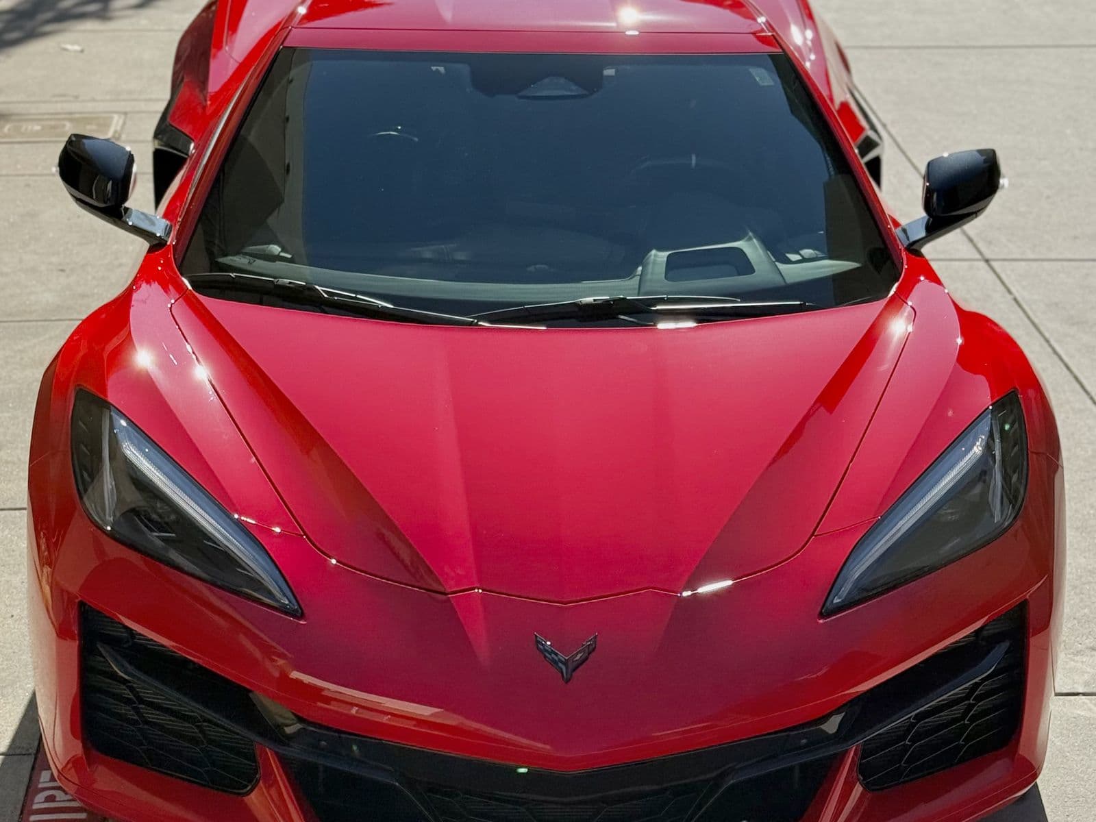Chevrolet Corvette front end with a showroom-quality shine